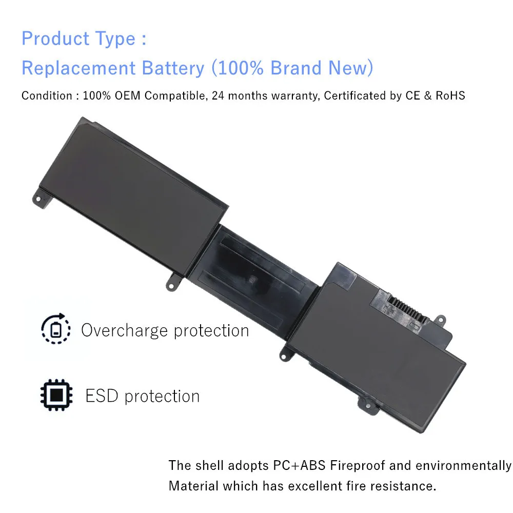 Batería de ordenador portátil 11,1 V 44WH 2NJNF para Dell Inspiron 14z-5423 15z-5523 Ultrabook 8JVDG T41M0 TPMCF - imagen 3