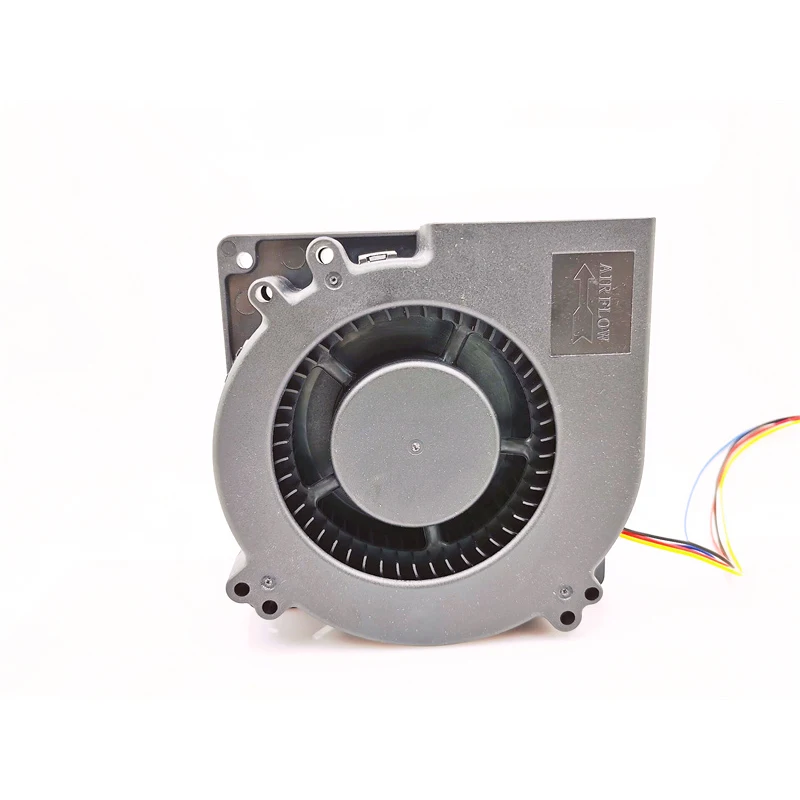 Soplador turbo de 12cm 12032 24V, doble rodamiento de bolas, alto volumen de aire, 2 cables, 4 cables, PWM, ventilador de refrigeración controlado por temperatura, nuevo - imagen 2