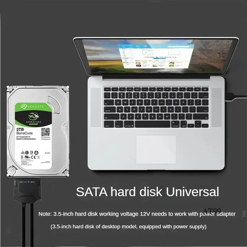 Adaptador de disco duro Serial ATA de alta velocidad de 5Gbps Cable USB 3,0 a SATA 3 para HDD externo SSD Sata a convertidor USB de 3,5/2,5 pulgadas - imagen 2