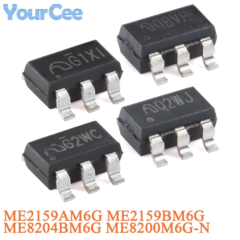 50 uds/10 Uds ME8200M6G-N SOT-23-6 ME8200 modo de corriente de alto rendimiento Chip controlador PWM ME2159AM6G ME2159BM6G ME8204BM6G