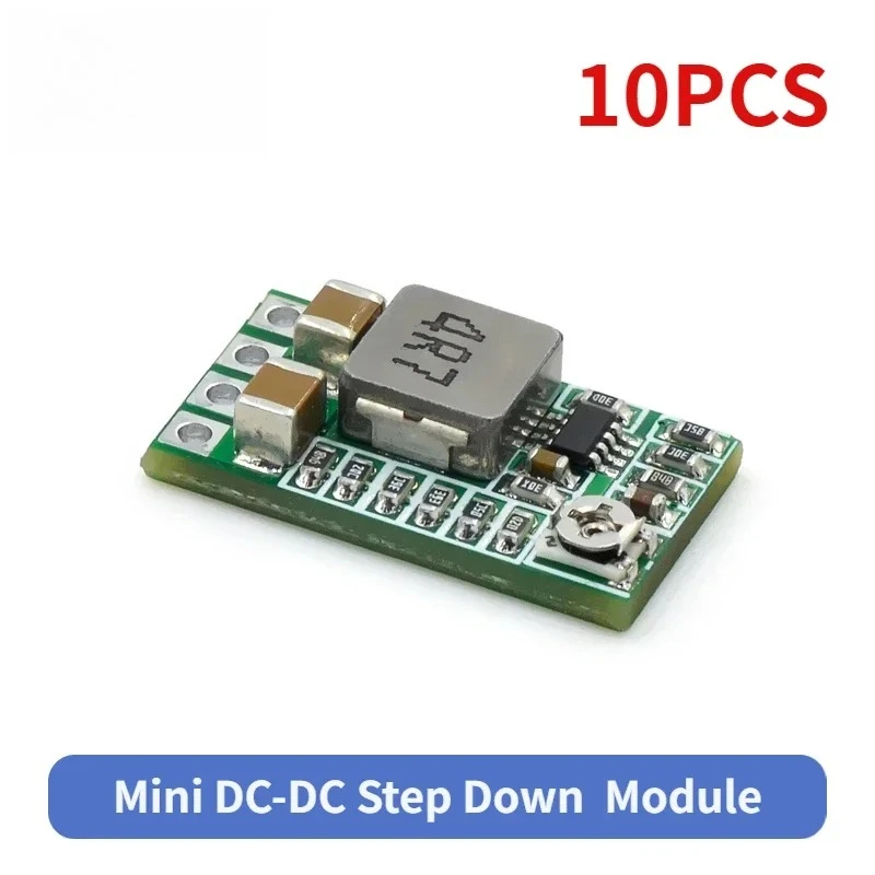 10 Uds Mini DC-DC módulo de fuente de alimentación reductor 4-20V 12V a 5V 3A convertidor Buck eficiencia ajustable 97,5% - imagen 5