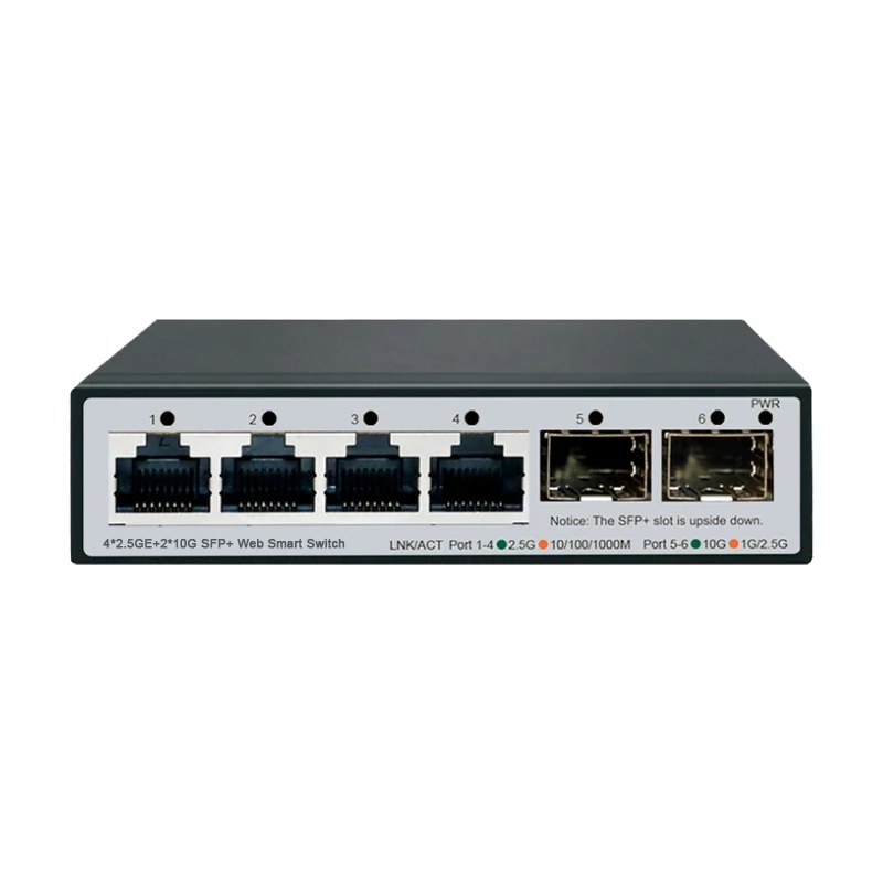 ONTi-MINI Conmutador inteligente de 6 puertos 2,5G, 4x2,5GE + 1x10G SFP+ L2-Dispositivo gestionado por web, conmutador hostado, 6 puertos L2, 2,5 Gbps - imagen 3