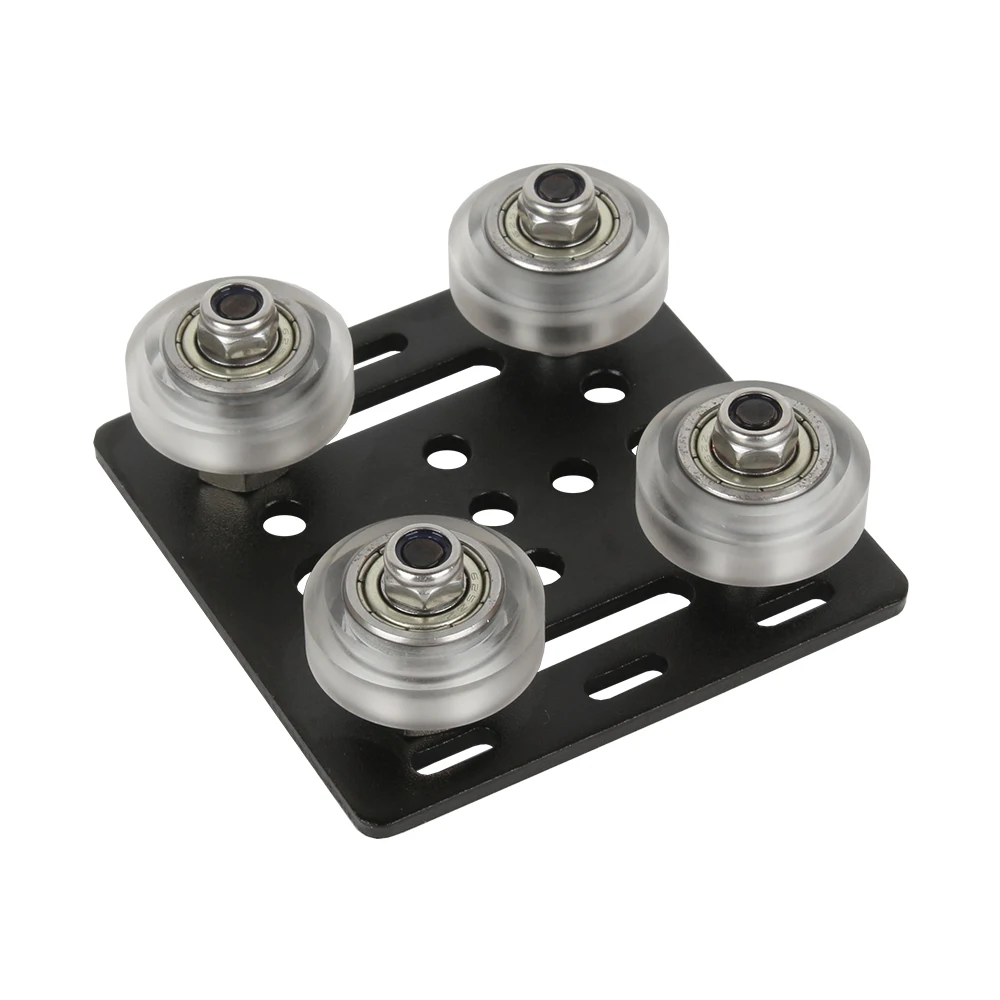 Piezas de impresora 3D XCR3D, juego de plataforma de pórtico en V, polea de placa deslizante especial para ruedas de perfiles de aluminio con ranura en V 2020 - imagen 3