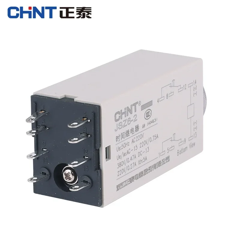 CHNT CHINT JSZ6-2 1S 5S 10S 30S 60S AC220V DC24V relé de tiempo sistema de Control automático como elemento de Control de retardo H3Y-2 H3Y-4 - imagen 3