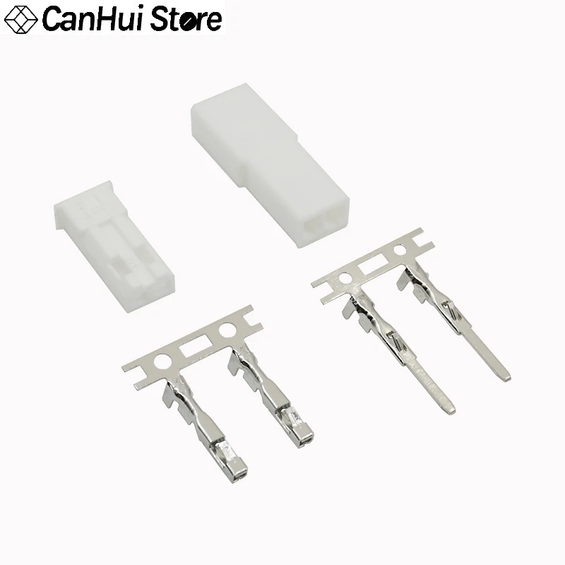 20-50 unids Conector JST XH 2.54mm 2P Macho Hembra Carcasa Enchufe Terminal Crimp SYP Conector 2 Pines Rojo/Blanco para Batería RC/Tira LED - imagen 3