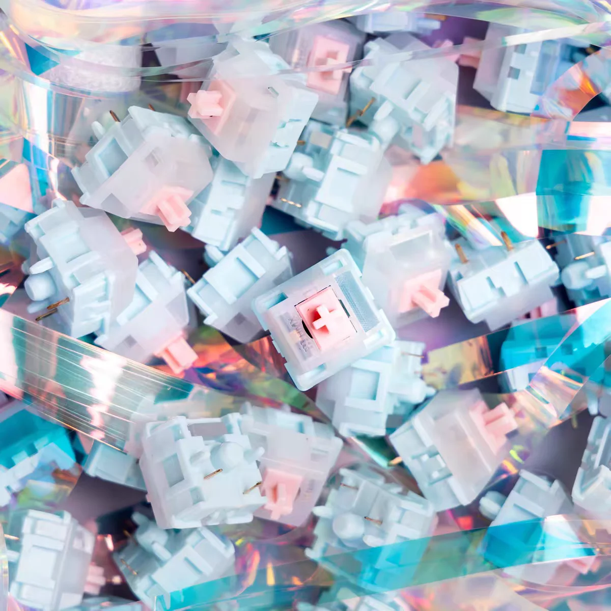 WYLAB HMX interruptor crujiente 37g 42g 48g HIFI lineal 5 pines para interruptores de teclado mecánico lubricación de fábrica accesorios de PC - imagen 5