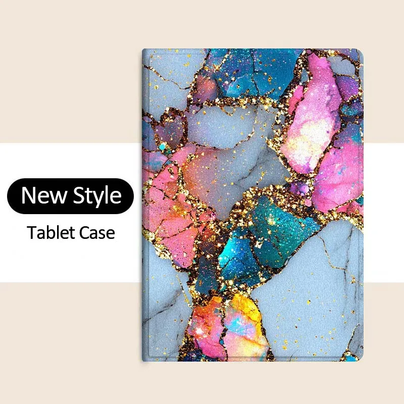 Textura de mármol de lujo arte fresco para Samsung Galaxy Tab A A7 A8 A9 A11 S6 S11 10,1 10,4 10,5 pulgadas Lite Plus funda para tableta - imagen 5