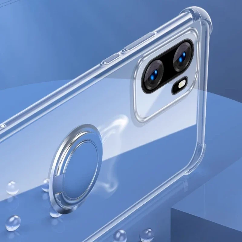 Para Oneplus Ace 6 funda con soporte de anillo magnético transparente para Oneplus Ace 6T 1 + 15R funda de teléfono de silicona suave a prueba de golpes - imagen 5