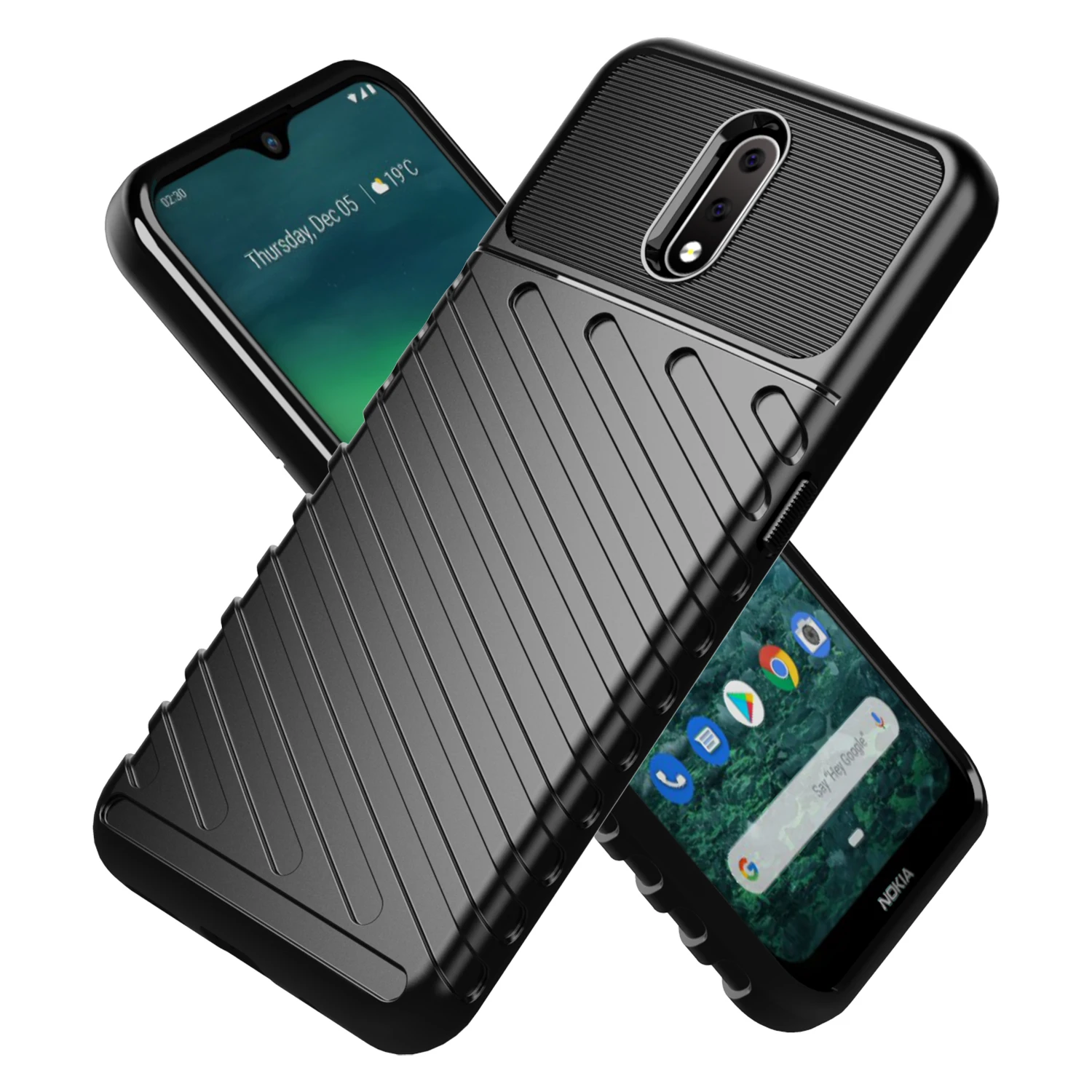 Funda de silicona a prueba de golpes para Nokia 2,3, carcasa de lujo - imagen 3