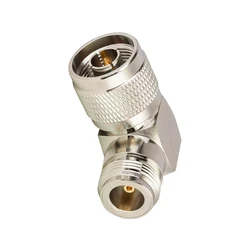 Adaptador RF Macho-Hembra 90° Ángulo Recto