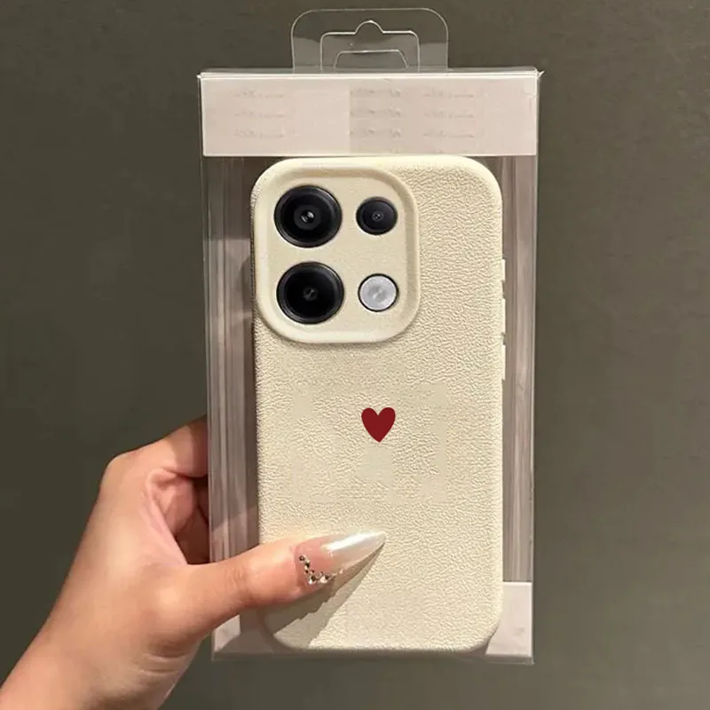 Funda de teléfono con diseño de corazón de amor rojo para Xiaomi Poco F7, funda trasera de silicona TPU suave a prueba de golpes para Poco X7 Pro 5G X6 X5 F5 F6 - imagen 3