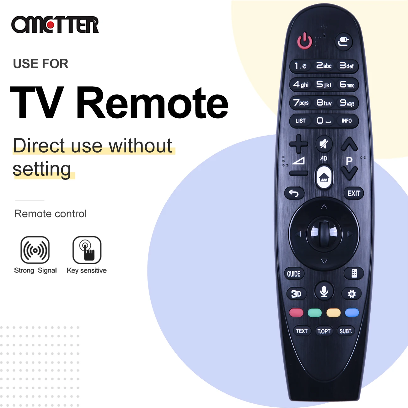 Nuevo AN-MR600 para Smart TV Control remoto mágico 40UF7769 55UF8507 43LF630V 49LF630V 40UF7769 43UF6809 sin voz sin ratón