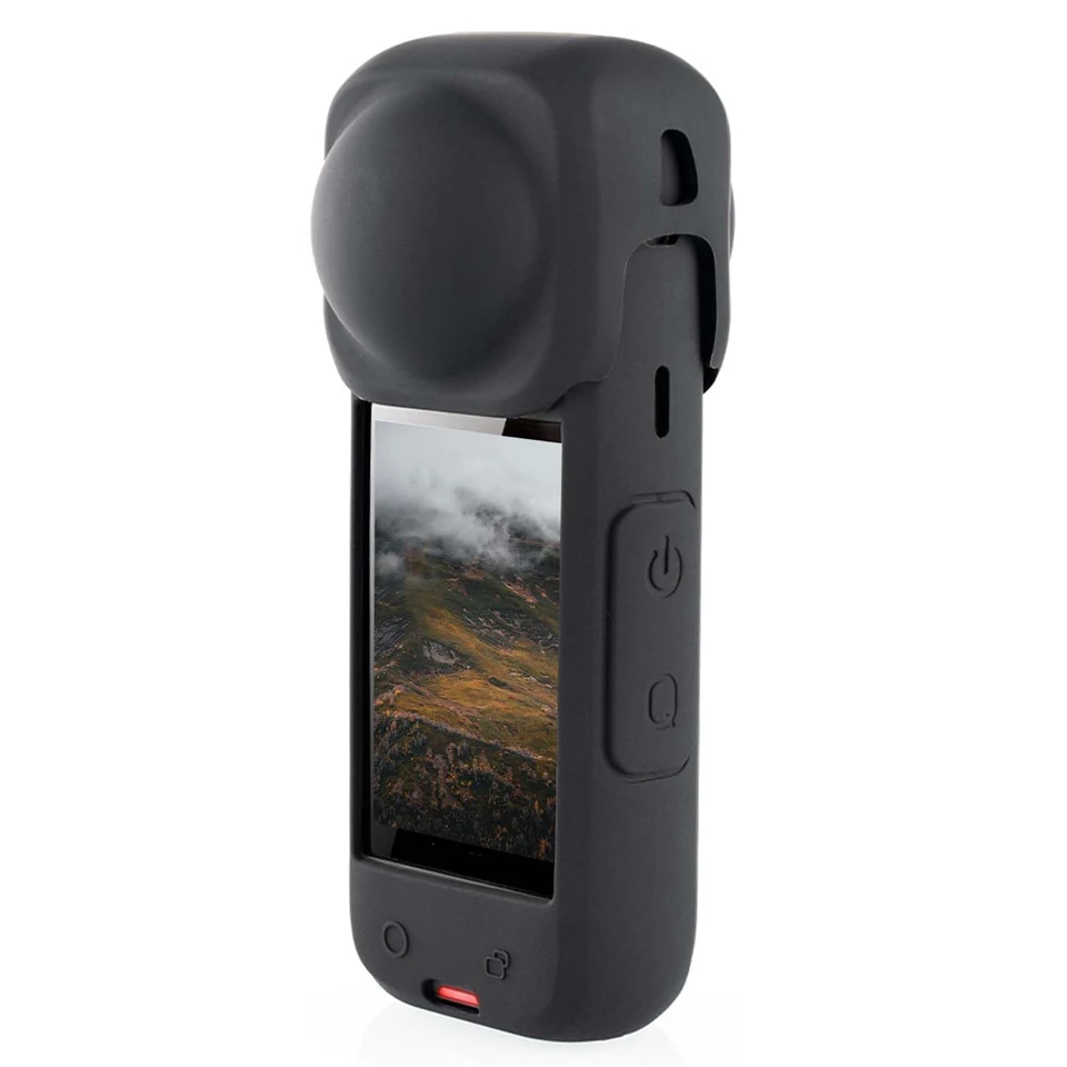 Tapa de lente de silicona para cámara Insta360 X5 X4, cubierta protectora de lente, funda protectora antiarañazos para accesorios insta360 x4/x5 - imagen 2