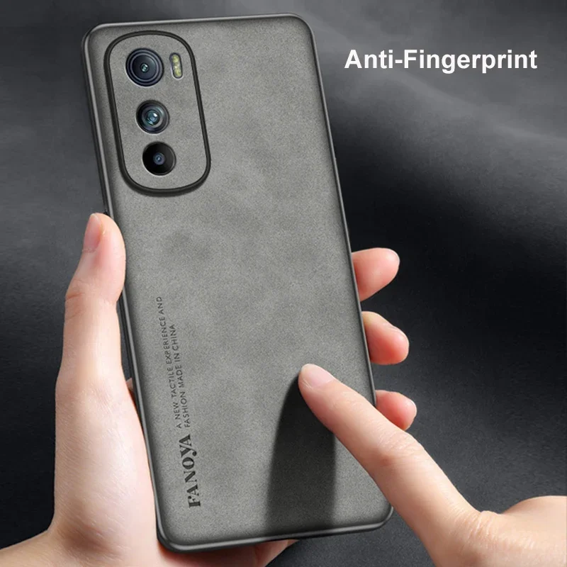 Funda de cuero PU de lujo para Motorola Moto Edge 30, funda trasera mate de protección completa, funda de teléfono de silicona para Motorola Edge 30 Pro - imagen 5