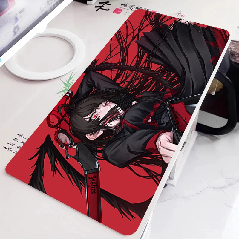 Alfombrilla de ratón de Anime, almohadillas azules de dibujos animados A-Archive para ordenador portátil, accesorios de oficina, alfombrilla de escritorio para teclado, alfombra de goma, alfombrilla de ratón Kawaii para chica