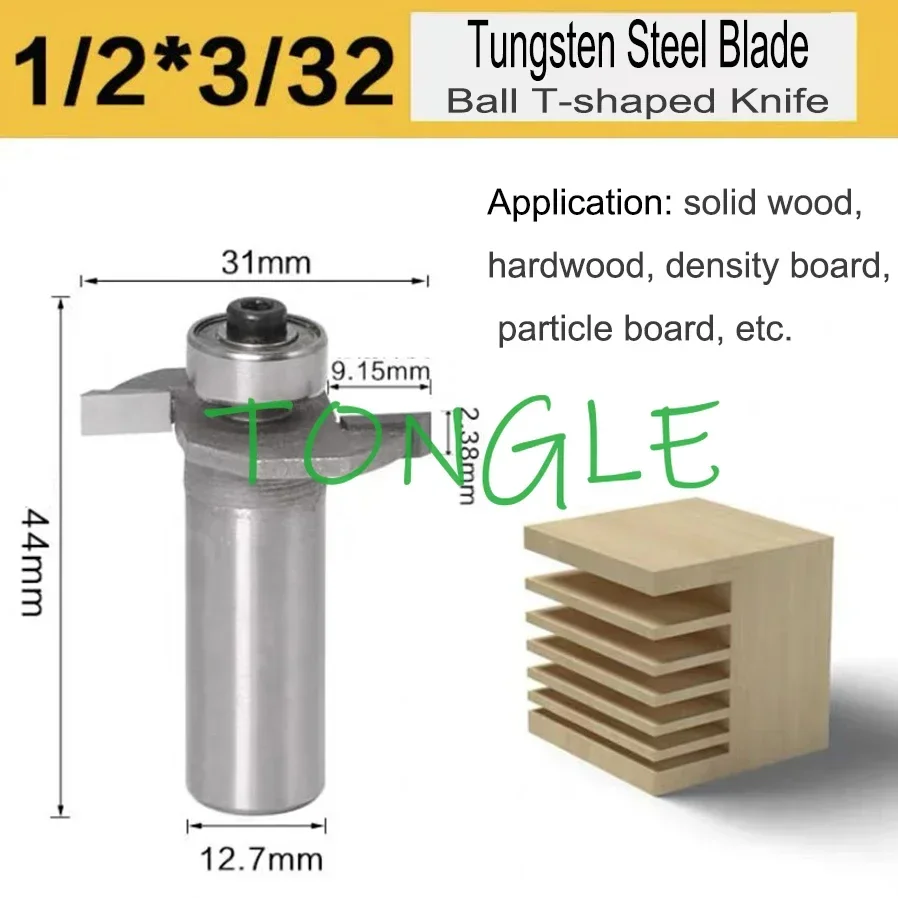 Fresa Ranuradora Router Madera – T-Slot 1/4 Pulgada - imagen 4