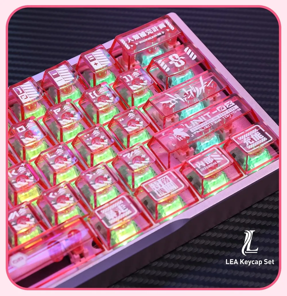 Juego de teclas originales Mari Makinami con tema ilustre, teclas de dibujos animados personalizadas con perfil de cereza para teclado mecánico - imagen 4