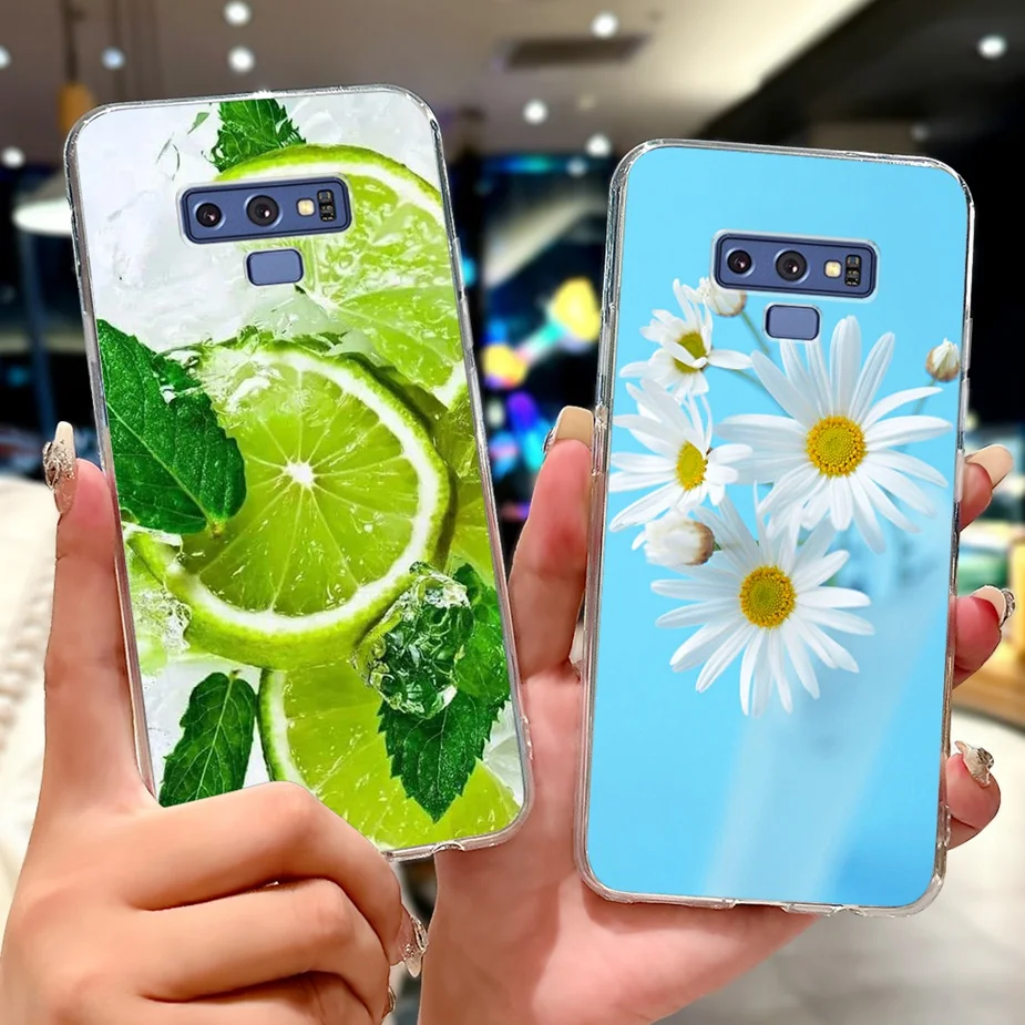 Para Samsung Galaxy Note 9 funda SM-N960F lindo gato Lucky Koi cubierta pintada 6,4 ''funda de teléfono suave de TPU para Samsung Note9 Fundas bolsas - imagen 4