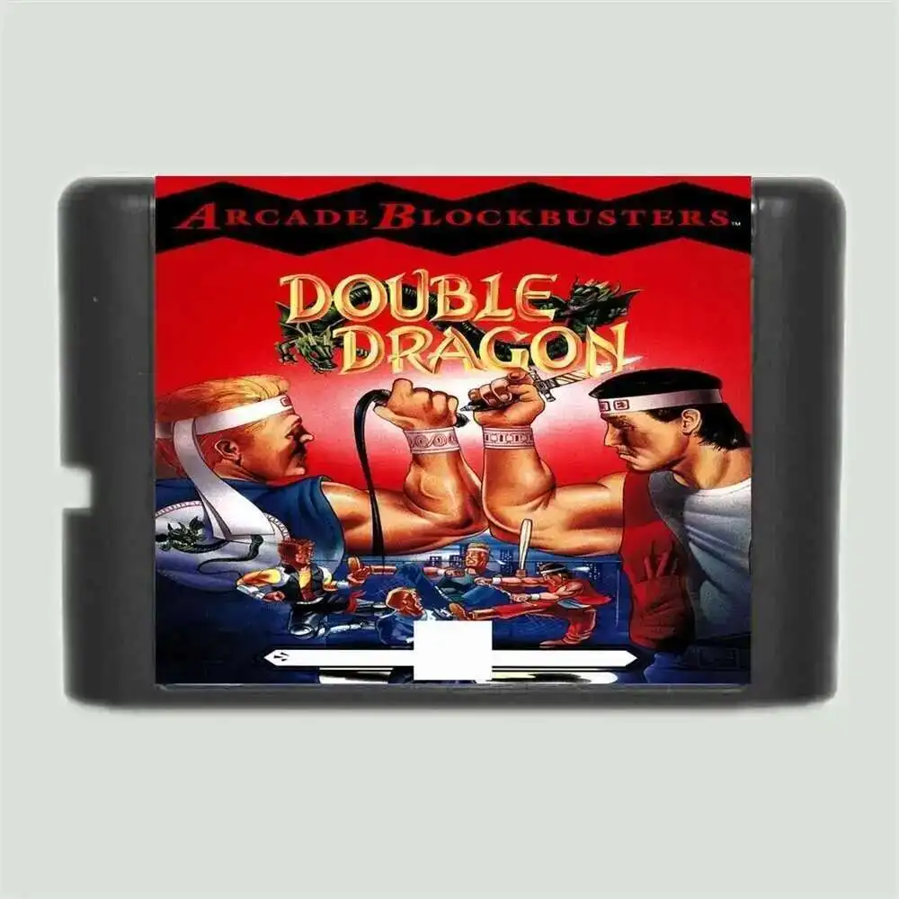 Tarjeta de juego MD de 16 bits gratis de doble región de dragón para Sega Mega Drive para Genesis