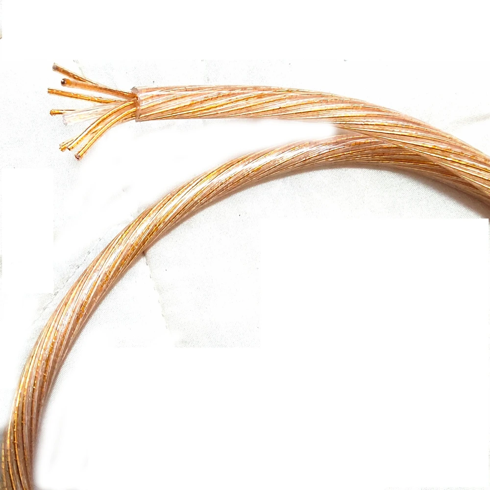 Higi Audio Golden 9MM OFC plateado 8 núcleos 1mm Xlr/Rca Cable de señal a granel para amplificador de Audio Cable de señal de altavoz - imagen 3