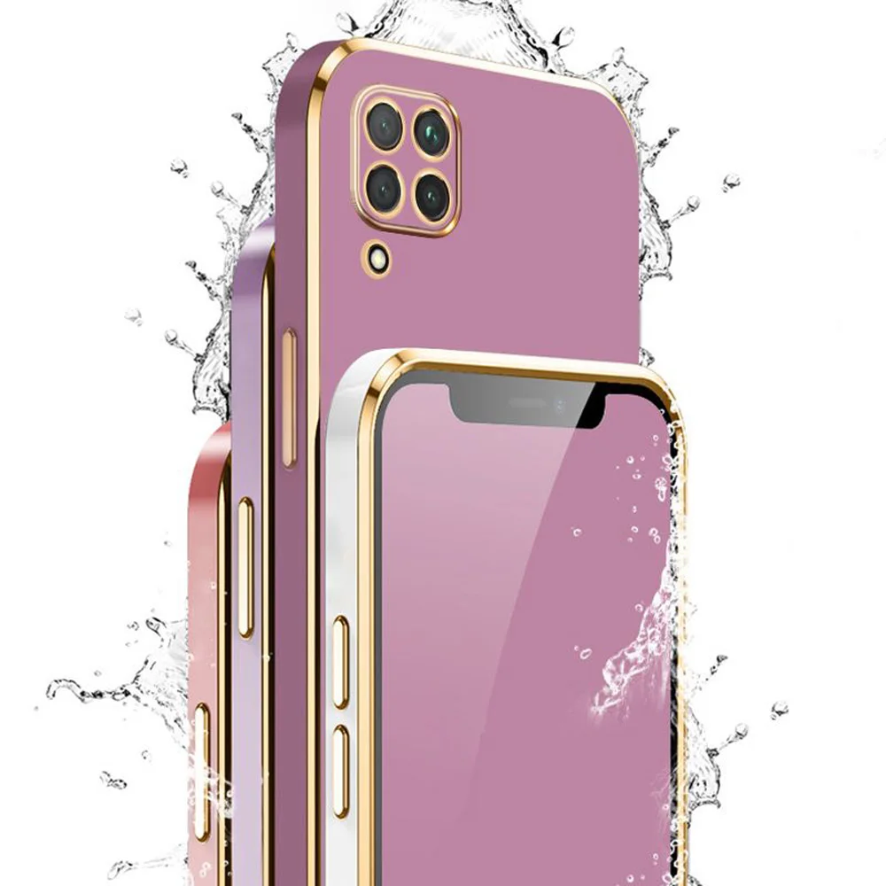 Funda para Samsung Galaxy A12 A13 M12 M32 M13 M33 M53 A23 A33 A53 5G A32 A04S A22 A52 A72 A51 funda de silicona suave chapada de lujo - imagen 4