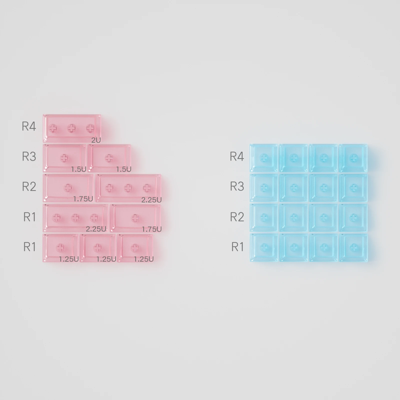 26 Uds. Teclas de PC transparentes antiniebla novedades en blanco perfil de cereza RGB suplemento mate tapas de teclas para teclado mecánico MX - imagen 2