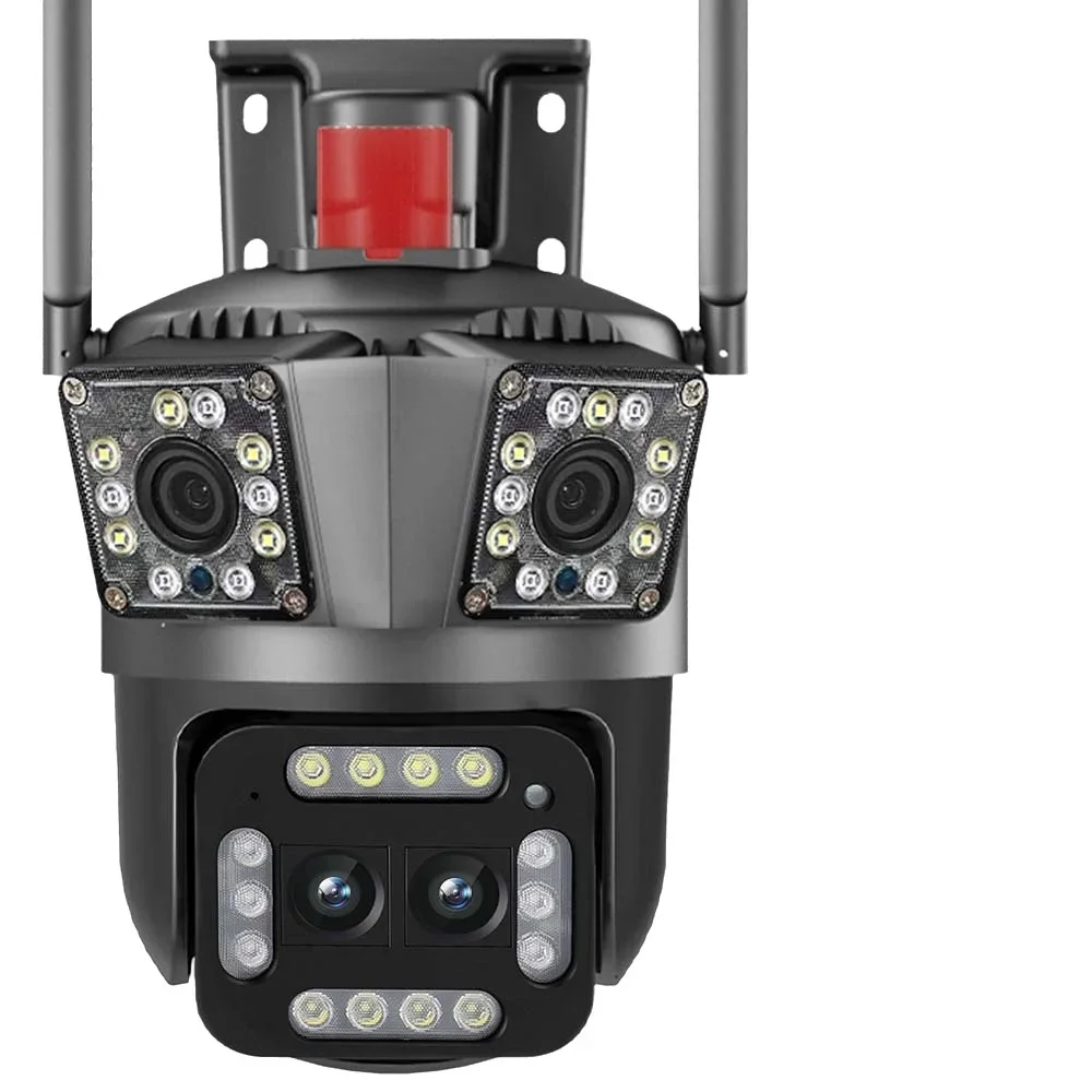 Cámara CCTV inalámbrica con seguimiento automático, cámara de vigilancia de 3 lentes, cámara IP, hogar inteligente, Wi-Fi, 12MP, zoom 8X - imagen 2