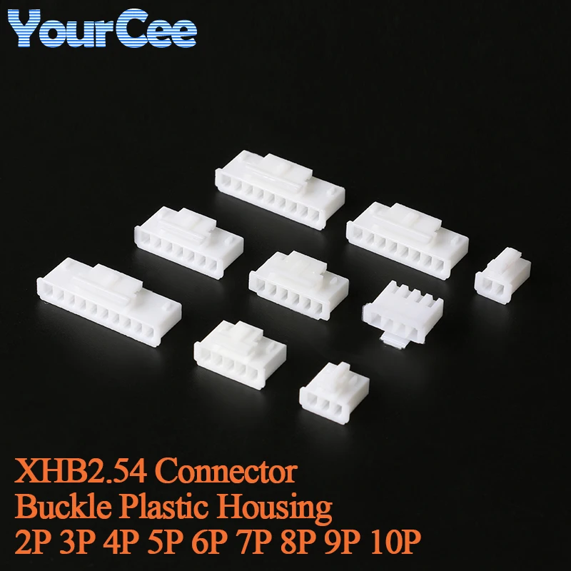 20 piezas conectores XHB2.54 enchufe hembra hebilla bloqueable aguja curva/recta Vertical Horizontal 2P 3P 4P 5P 6P 7P 8P 9P 10PIN - imagen 5