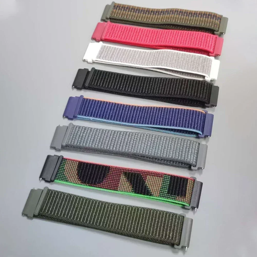 Correa de nailon para Samsung Galaxy Watch 7 FE 6/5/pro/4/Classic/active 2 20/22mm pulsera deportiva para huawei/Samsung/Amazfit - imagen 5