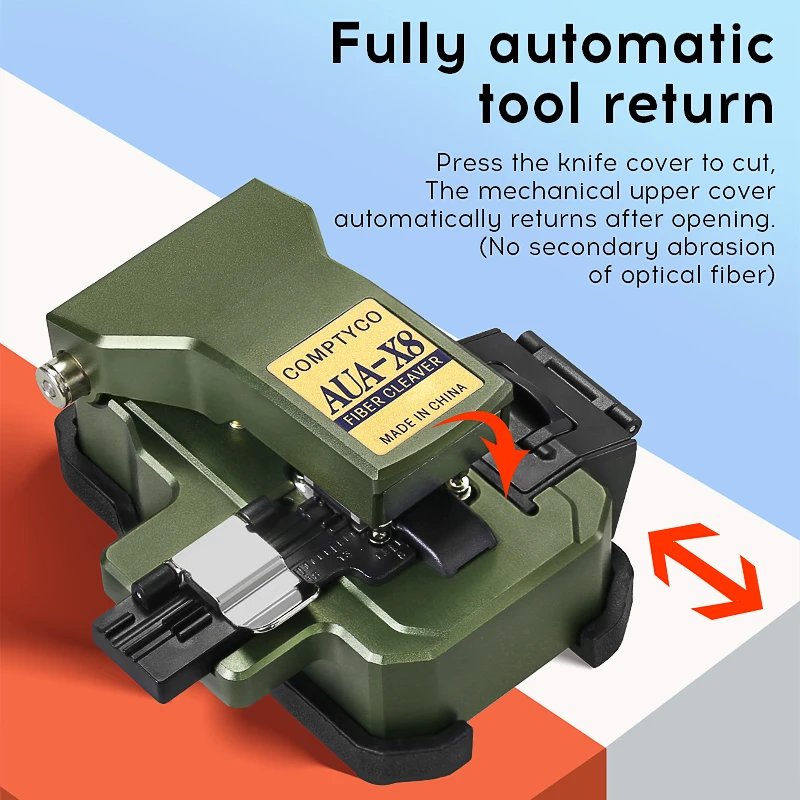 COMPTYCO-cuchilla de fibra AUA-X8 FTTH, cortador de fibra óptica de alta calidad, cuchillo de corte de Cable de fibra óptica de alta precisión - imagen 3