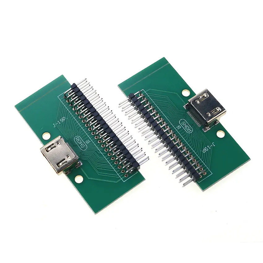 Cltgxdd Placa de prueba PCB de tipo A, adaptador de conector hembra HDMI, 19 pines, paso de 2,54mm, Compatible con HDMI - imagen 4