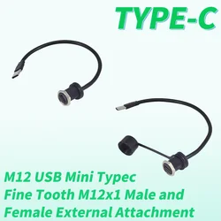 Cable Extensor USB M12 Macho-Hembra con Protección IP67
