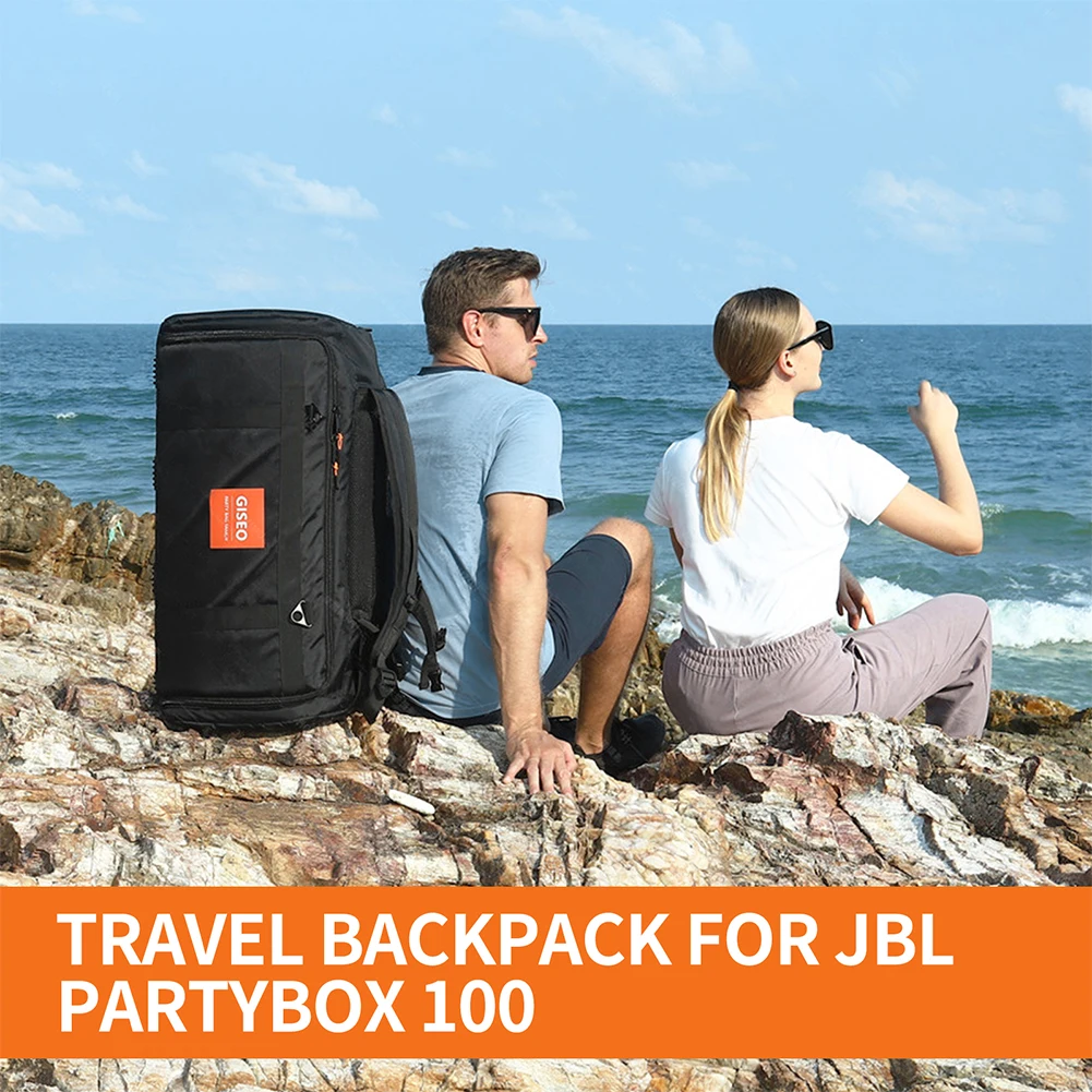 Bolsa de almacenamiento de altavoz para JBL PARTYBOX 100, funda protectora de viaje para altavoz, estuche de almacenamiento de transporte transpirable de gran capacidad - imagen 2
