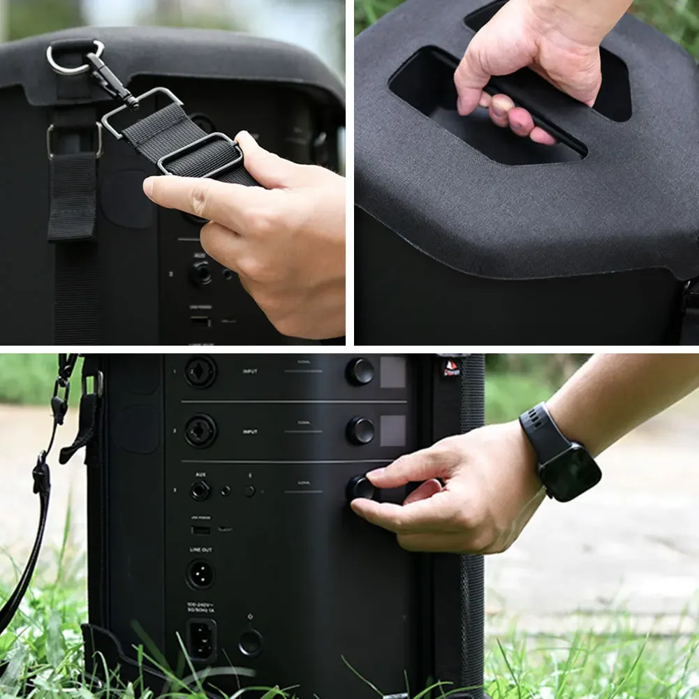 Estuche de transporte, funda de altavoz EVA con correa para el hombro, funda de altavoz a prueba de polvo para altavoz BT portátil Bose S1 PRO + - imagen 5