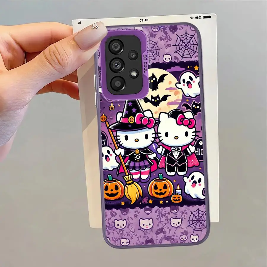 Funda para Samsung Galaxy S22 S25 S21 S23 S20 Plus S23 S24 FE Note 20 Ultra funda trasera para teléfono Halloween h-elloS k-ittyS - imagen 5