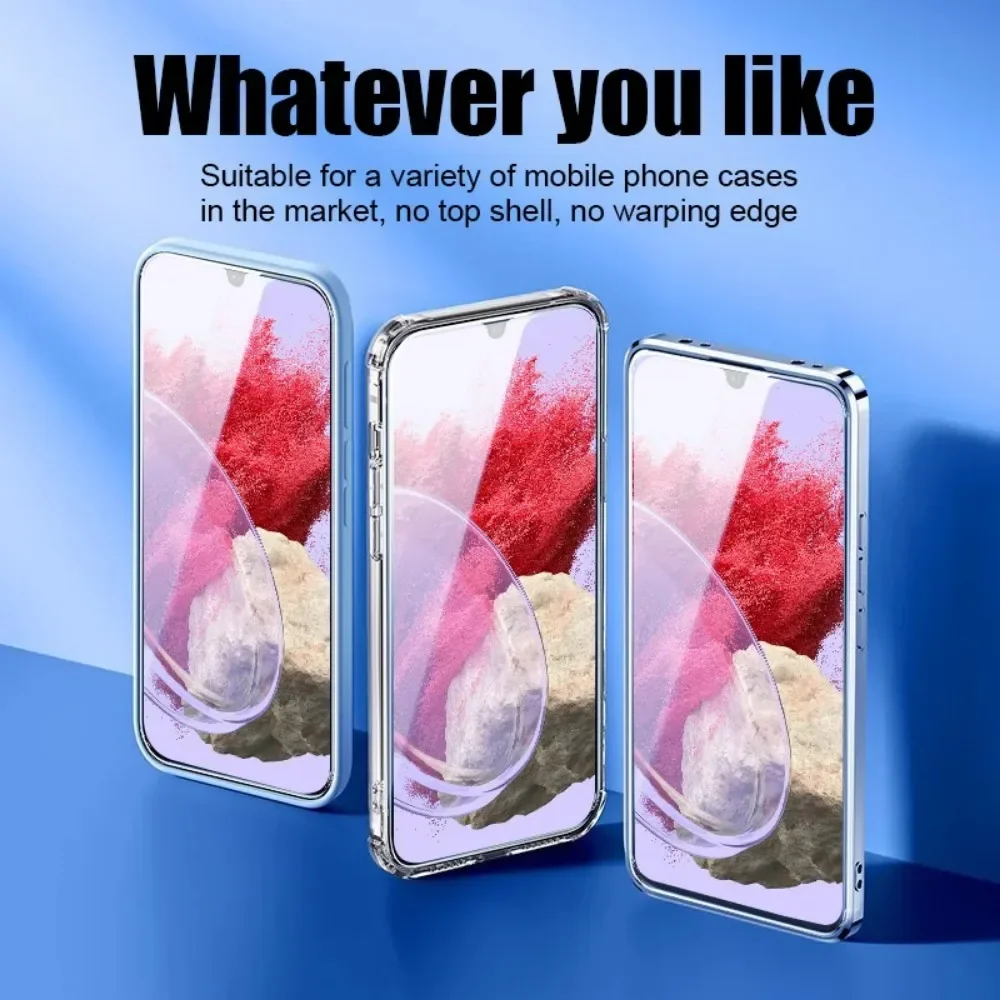 2 uds vidrio templado para Samsung Galaxy A05S A15 A25 A35 A55 A04S A04E A04 Core A14 A24 4G A34 A54 5G película protectora de cubierta completa - imagen 5