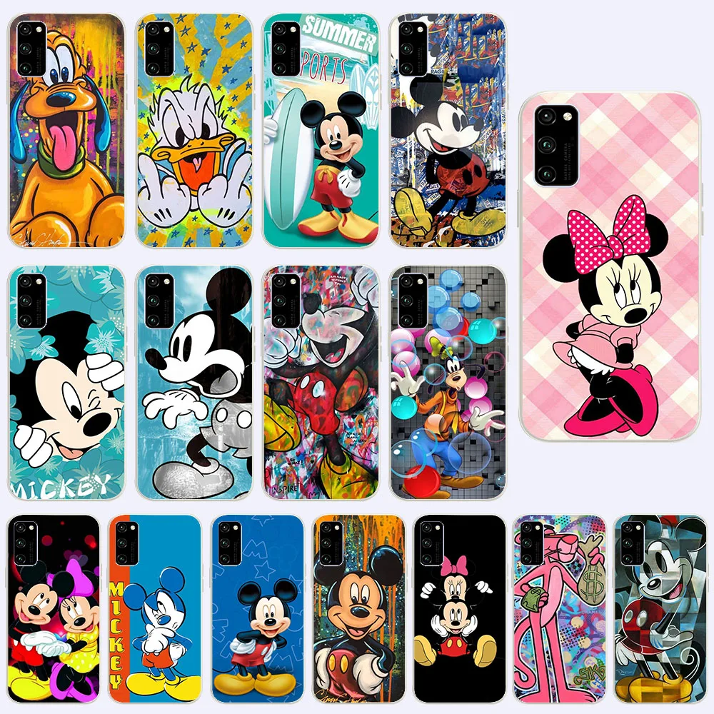 Funda de silicona suave para VIVO Y21 Y21S Y33S Y53 Y35 Y22S Y16 Y02S Y01 X80 V25 Pro MK-40 Mickey Doodle