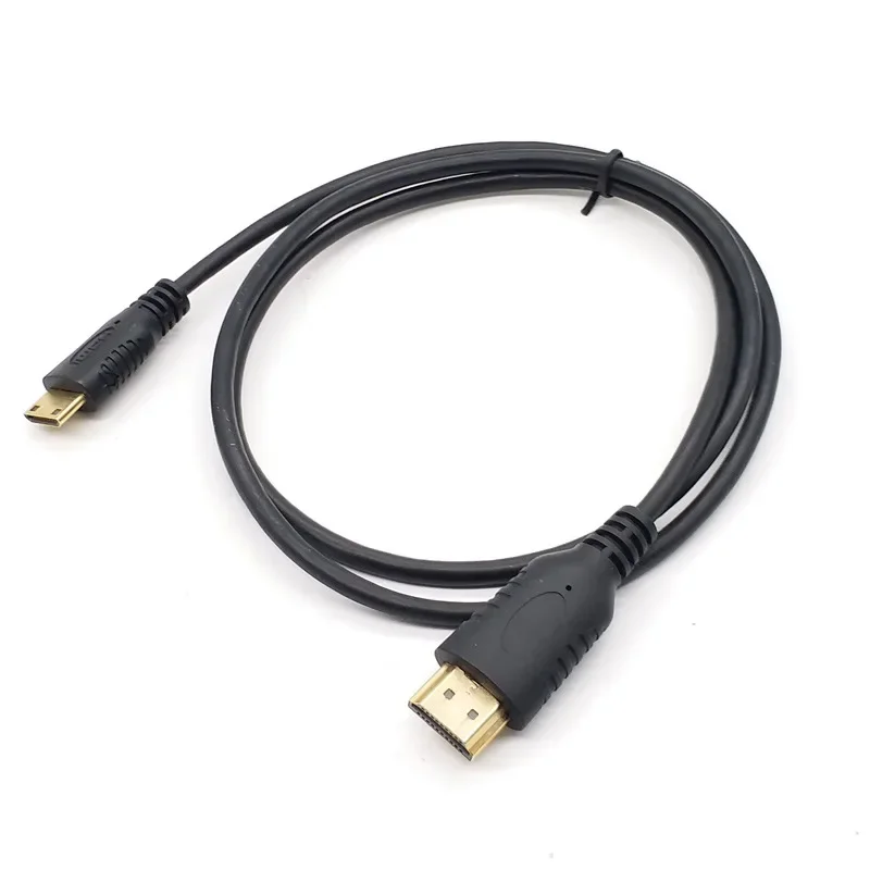 Mini HDMI compatible con HDMI Cable de Audio y vídeo 0,5 m 1m 1,5 m 3m para cámara videocámara DSLR tableta tarjeta de vídeo - imagen 5