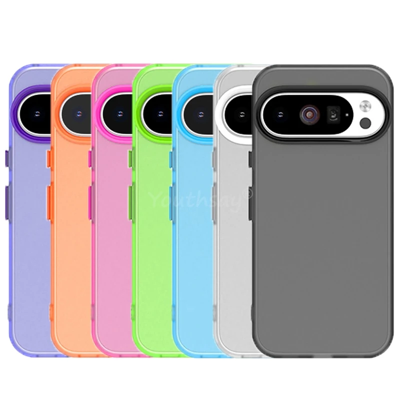 Funda transparente esmerilada para Google Pixel 10 Pro, funda protectora de silicona mate Simple TPU Pixel 10 Pro, funda Pixel 10 Pro