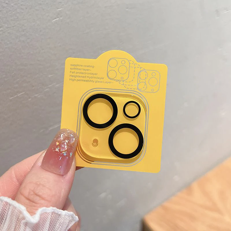 2 uds Protector de lente de cámara para iPhone 16 Pro Max vidrio Protector iPhone 15 11 13 14 Plus 12 Mini 16pro Protector de pantalla de lente - imagen 3