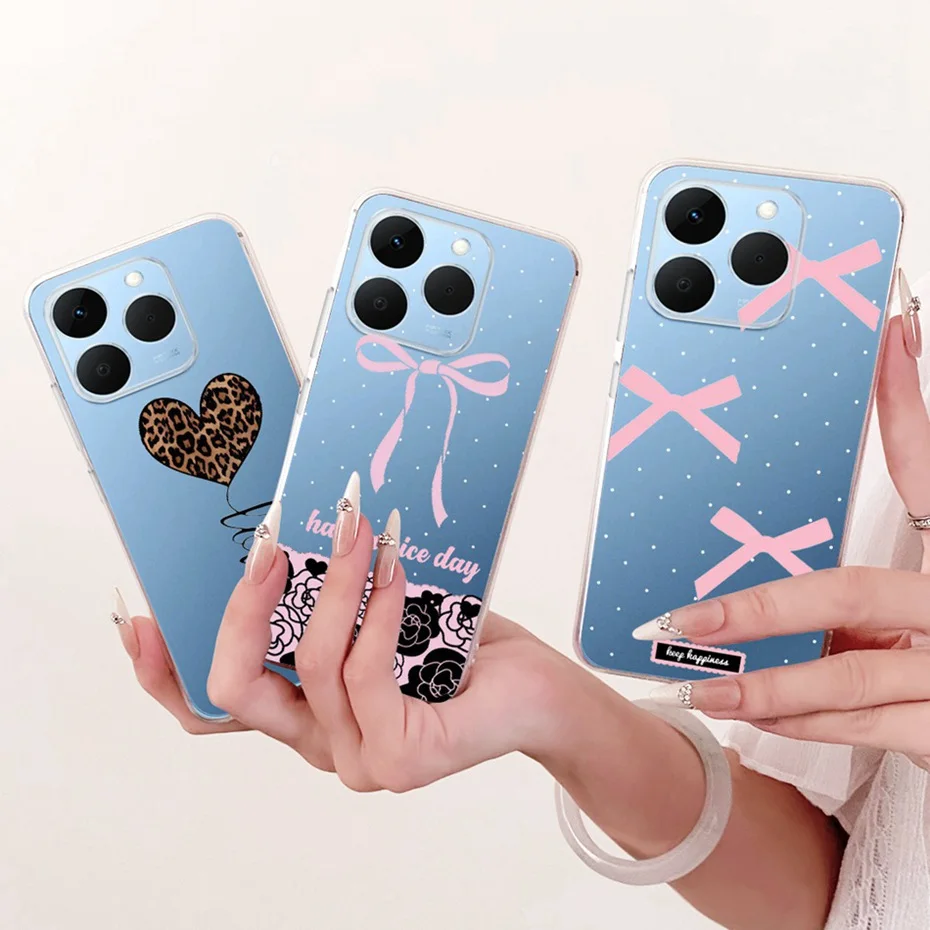 Funda transparente de TPU para Realme 15T 2025, fundas de teléfono con patrón de nuevo estilo para Realme 15T 5G, fundas para parachoques - imagen 2