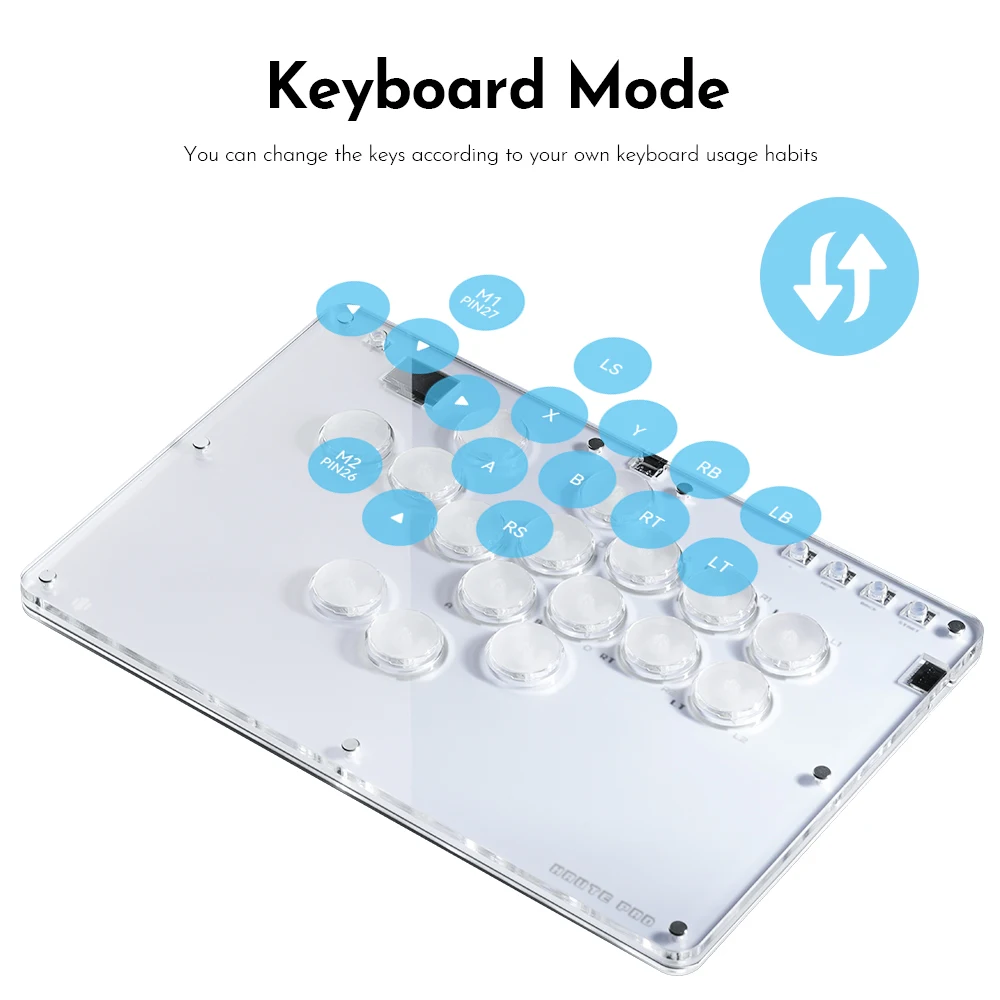 Alta42-COSMOX aniversario Mini Hitbox controlador sin palanca para PC/PS4/PS5 interruptor Arcade Joystick controlador de palo de lucha - imagen 5