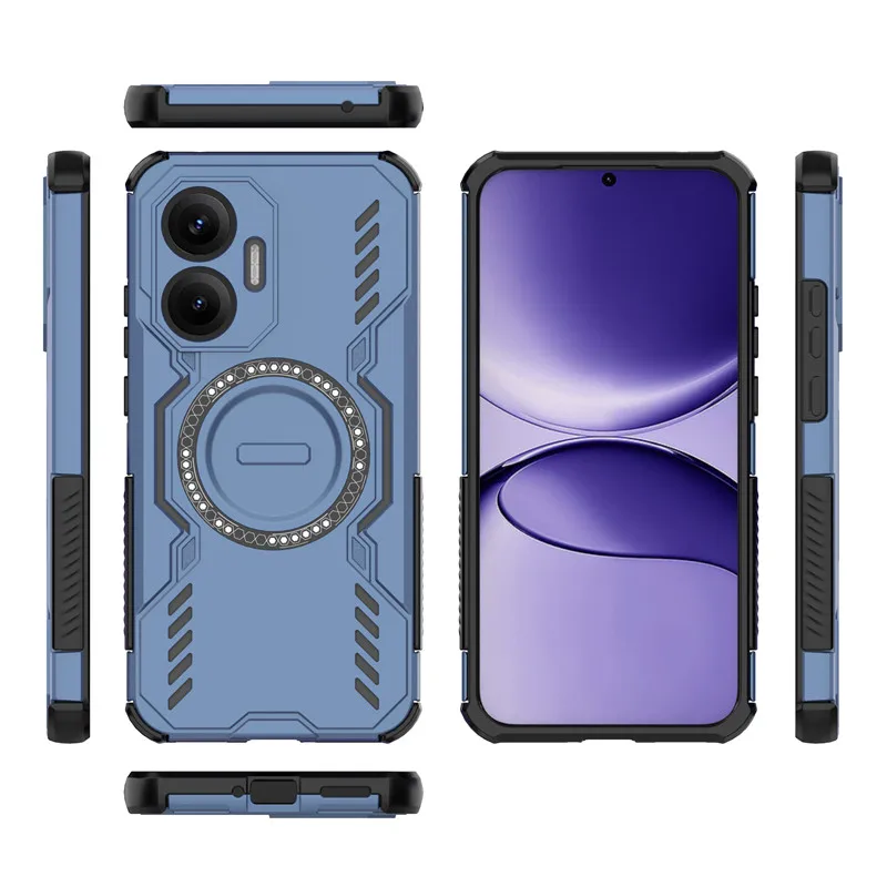 Para Xiaomi Poco F7 Funda Poco F7 cubierta disipación de calor carga inalámbrica magnética parachoques Fundas protectoras para teléfono en Poco F7 Funda - imagen 2
