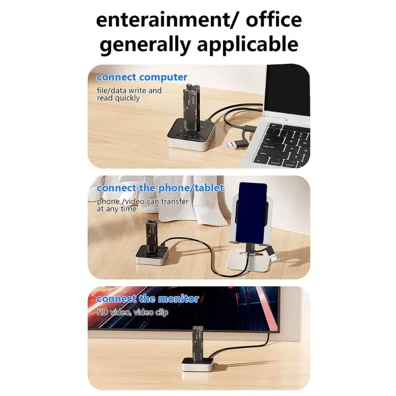 Y1UB para discos M.2 NVMe caja cierre discos sólidos USB3.2 20Gbps caja aluminio - imagen 2