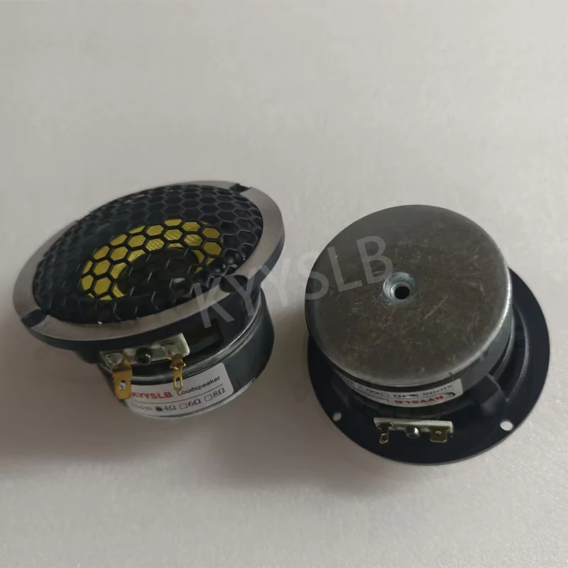 Unidad de transmisión de altavoz de rango medio KYYSLB, altavoz de rango medio con marco de aluminio de 3-3,5 pulgadas para Audio en casa, altavoz de rango medio para Audio de coche - imagen 2