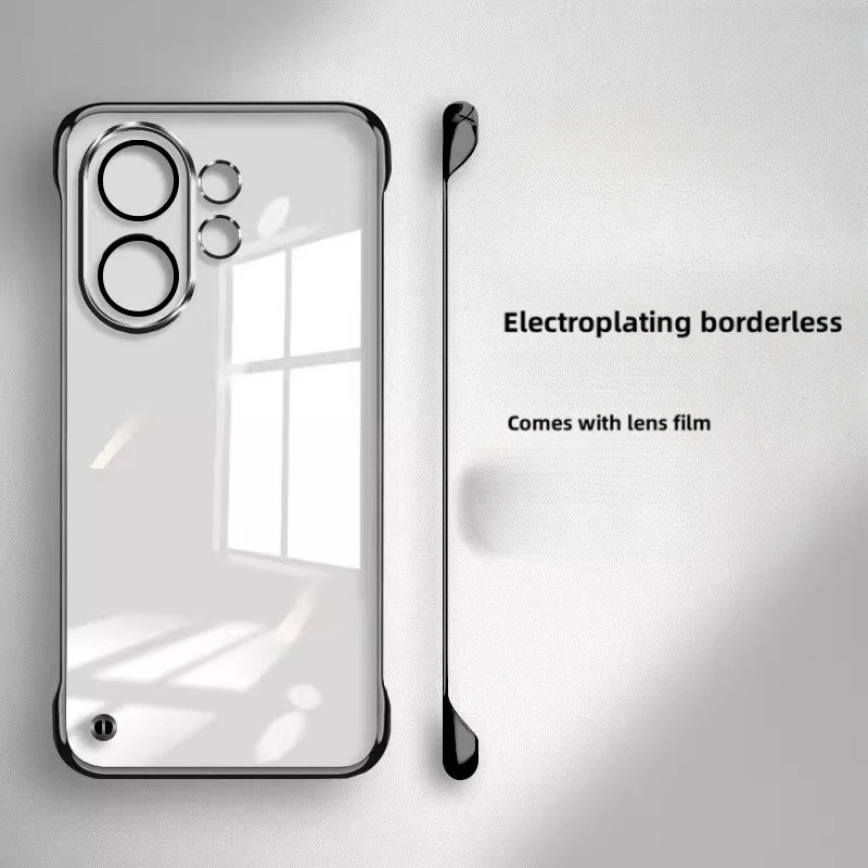 Funda de teléfono de Pc sin marco con revestimiento delgado para VIVO X200 FE X200FE cubierta de parachoques duro transparente VIVO S30 Pro Mini carcasa dura transparente - imagen 5