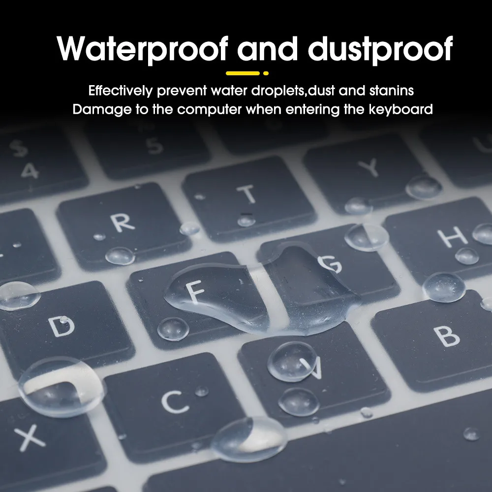 Protector de teclado portátil de silicona impermeable y antipolvo - imagen 3