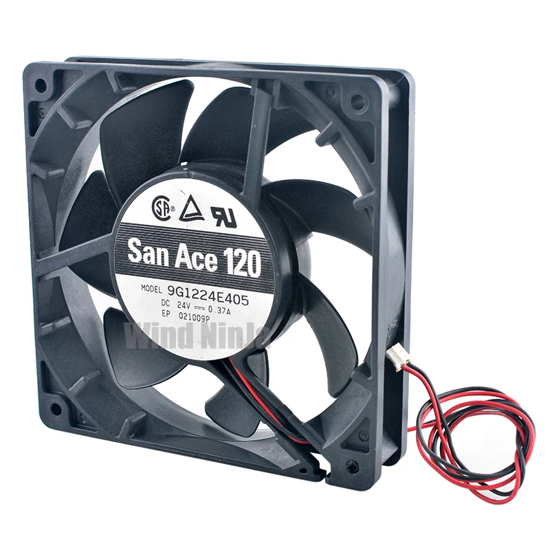 Ventilador de refrigeración de doble rodamiento de bolas para fuente de alimentación, inversor de servidor, 12cm, 120mm, 120x120x25mm, DC24V, 0.21A, 2 pines, 4100rpm, 9G1224E405 - imagen 4