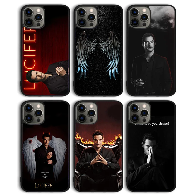 Funda trasera de teléfono suave Lucifer para iPhone 17 Air 16 15 14 13 11 12 Pro Max PlusS Shell Coque