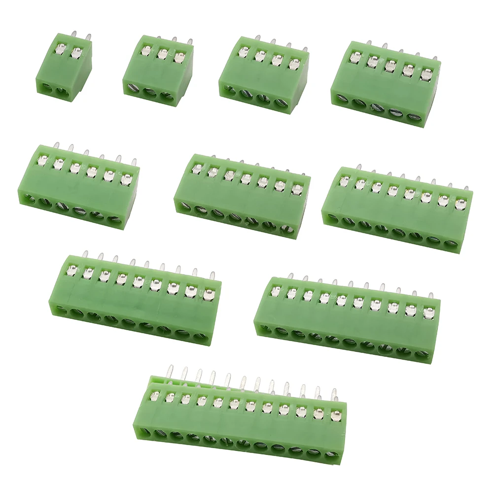 5/10 Uds KF128 PCB bloque de terminales de tornillo conector paso 2,54mm Mini terminales KF128-2.54 2 3 4 5 6 7 8 9 10 12 16Pin - imagen 5